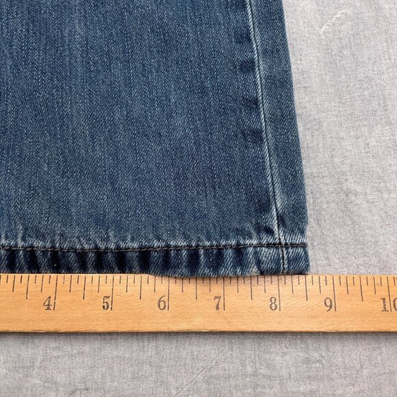 Tommy Bahama Jeans Men 38/30 Blue Stretch Bootcut Leg Cotton‎ Tencel Comfort - Picture 10 of 13